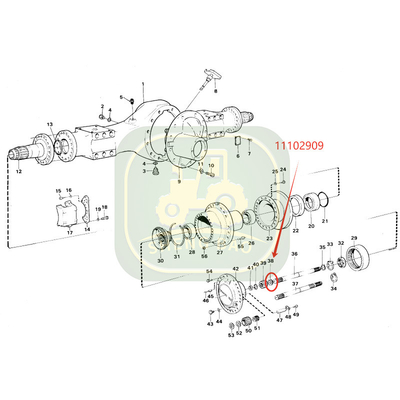 Sản phẩm trục Máy rửa đẩy 4870197 11102909 Đối với các bộ phận nông nghiệp