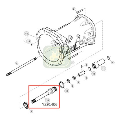 Bộ phận đầu vào phản ứng phía trước ly hợp khô YZ91406 Chân cho