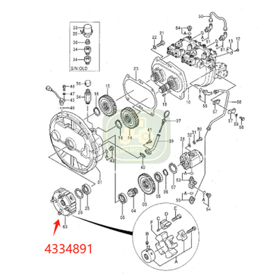 Các bộ phận bơm thủy lực chính 4334891 4654760 Máy trục cho máy đào JD