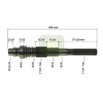 Các bộ phận truyền tải 24/15T 81862939 47490475 Cục cho máy kéo