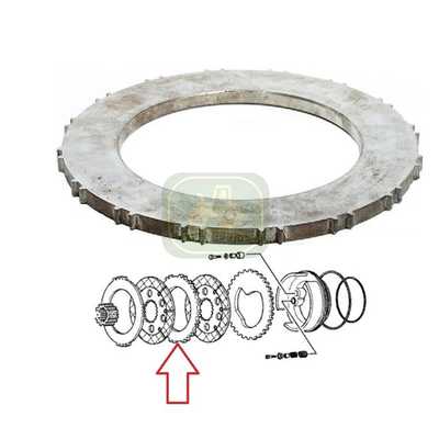Hệ thống ly hợp thay thế bền 237022A1 đĩa phanh cho máy kéo