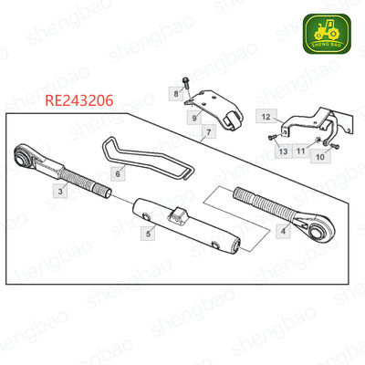Các bộ phận nối ba điểm RE243206 Lift Link cho máy kéo