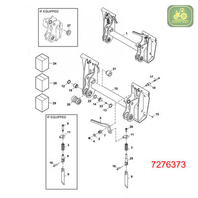 Bộ phận hệ thống gắn máy 7276373 Hệ thống gắn máy Assy For Loader