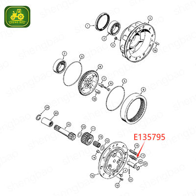 Phụ tùng cầu sau E135795  Chốt  Dành cho Máy xúc lật