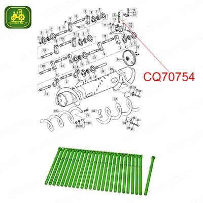 Đặt nền tảng Phần CQ70754 Cross Auger ngón tay cho máy kéo