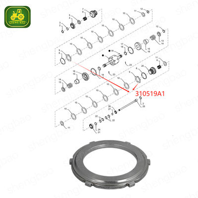 Các bộ phận trục PTO 310519A1 đĩa trung gian 97 * 146 * 10.2mm 6T Cho máy nạp