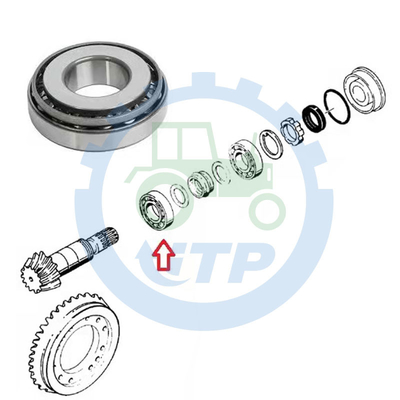 Trường hợp IH 5140 5150 Vòng bi côn 40 * 90mm K395090 9968047