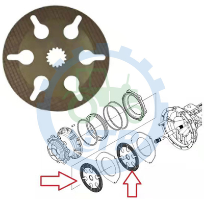 87708434 Đĩa phanh cho B95CTC B110B B100BLR B90b U80C B95B B110C
