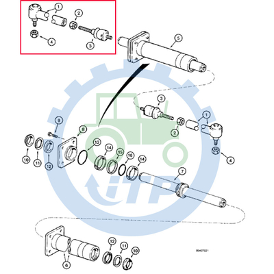 D142916 Bộ phận của máy xúc lật sau Thanh giằng 053961R1 3785463M1
