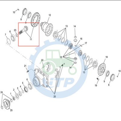 Lớp cao nhất RE275344 Ring Gear và bánh răng phù hợp cho