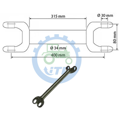 Bộ phận vỏ máy MX135 Half Shaft 340440A1