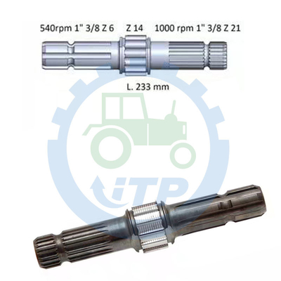 L173241 Phụ tùng máy kéo cho  6430 6100 7230 6125M 6330 PTO Trục 3.7KG